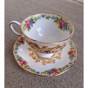Paragon By Appointment Fine Bone China England Regd Manuel Coffee Cup & Sauser